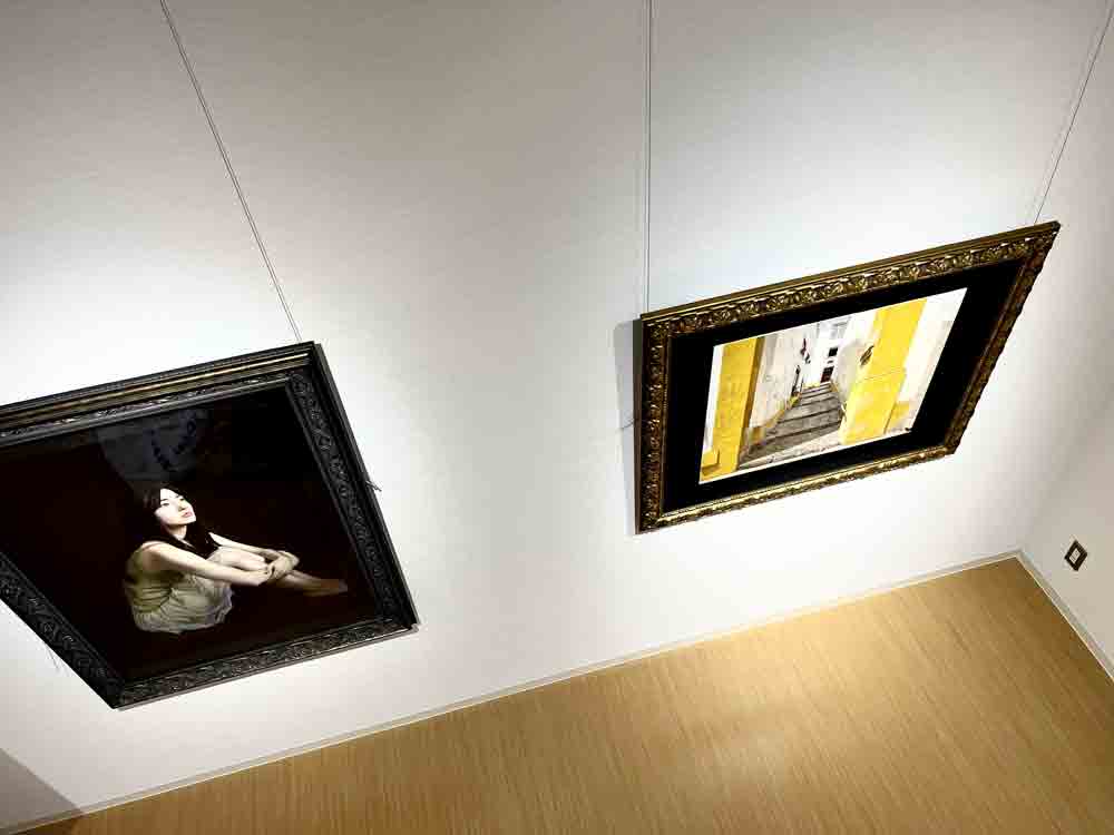 上西竜二 神辺絵画サークル展 搬入風景その10