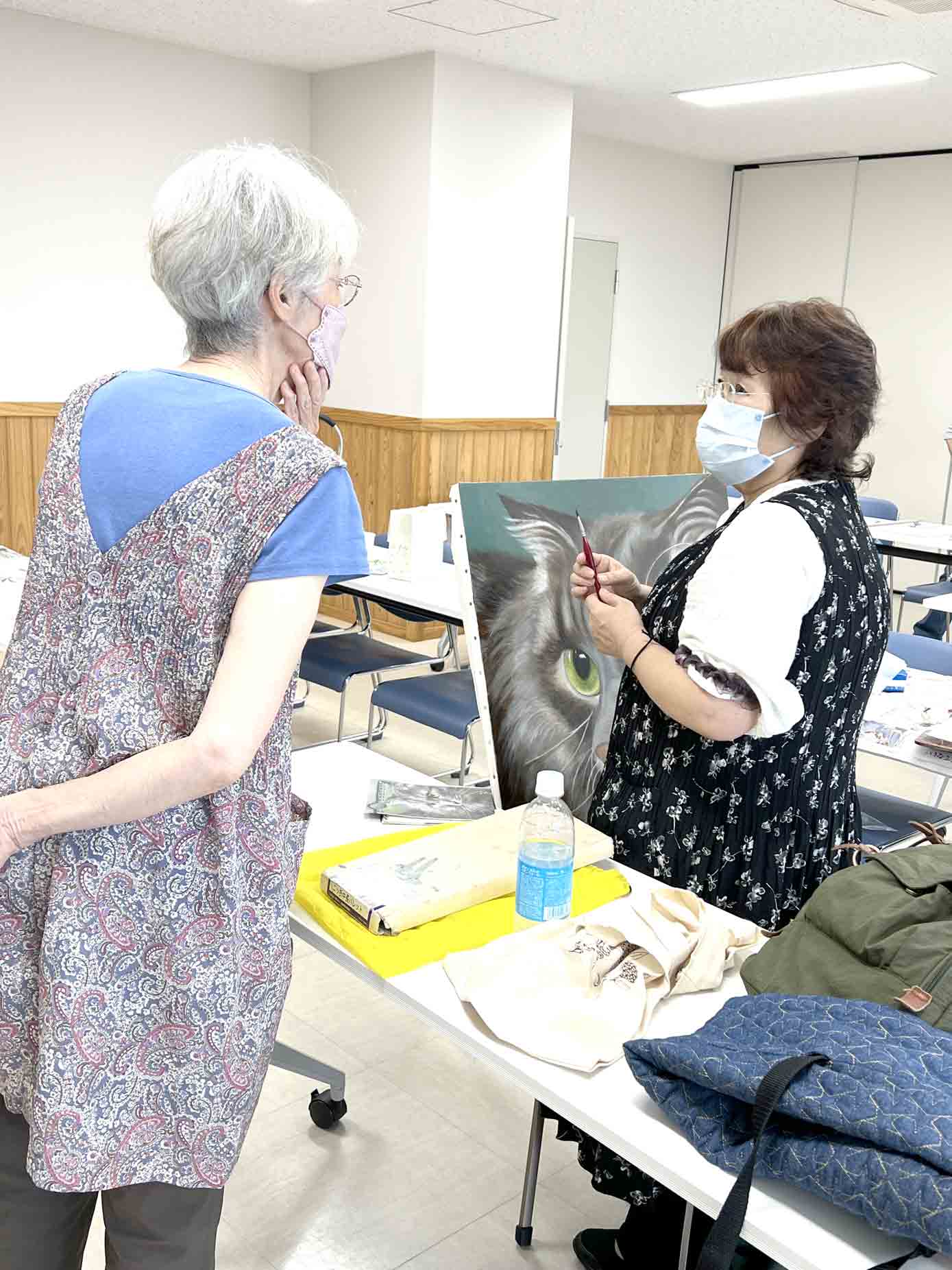 神辺絵画サークル-教室風景 その3