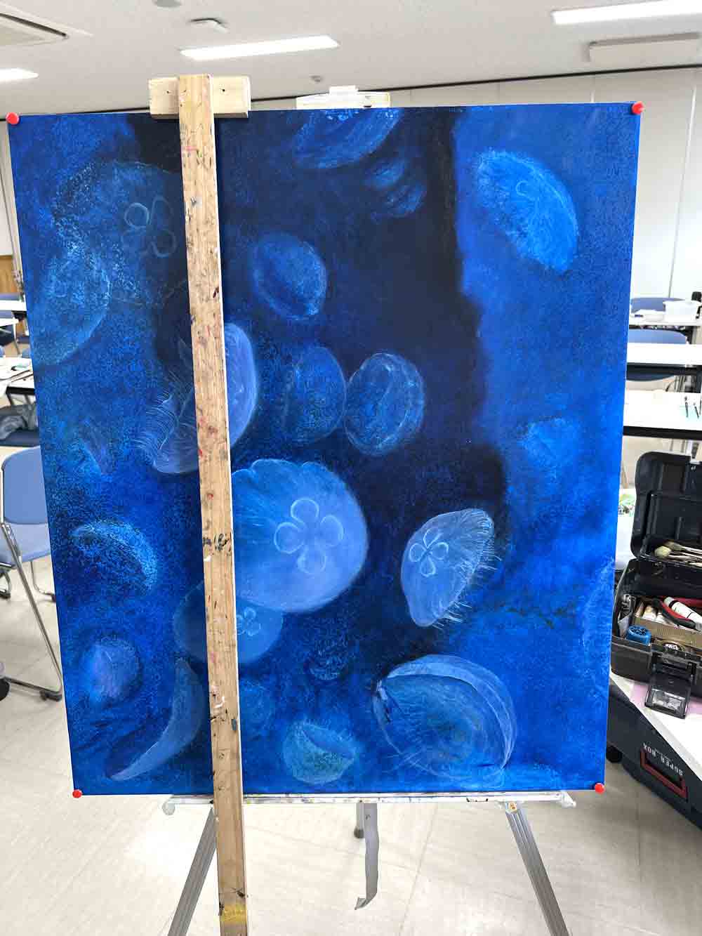 神辺絵画サークル-教室風景 その11