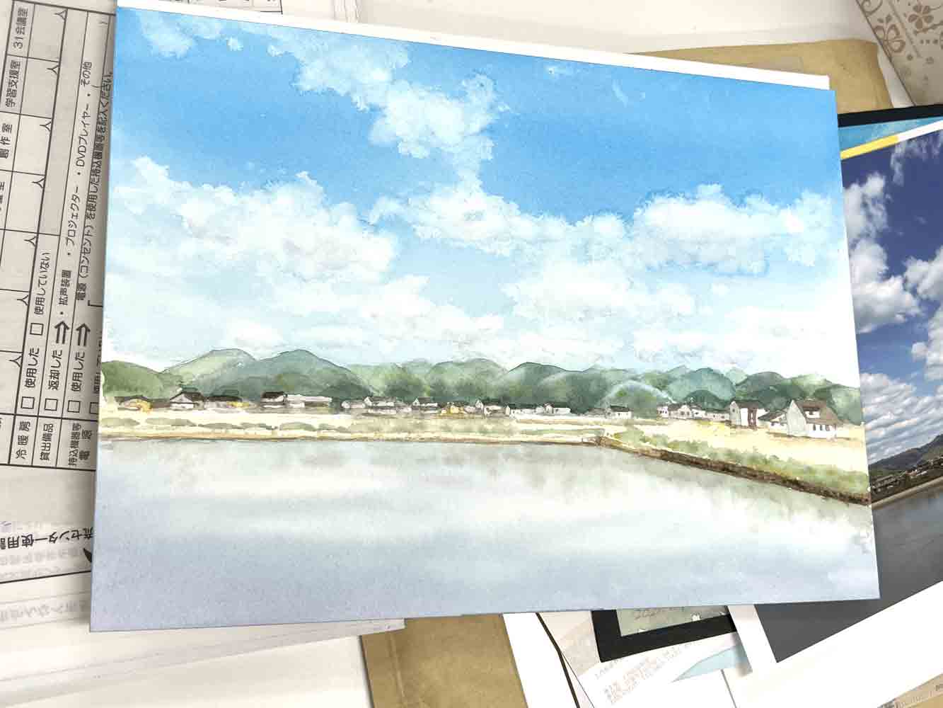 神辺絵画サークル-教室風景 その5