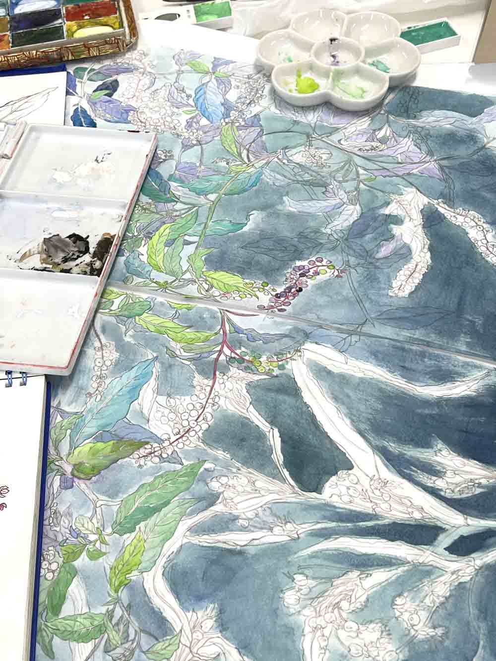 神辺絵画サークル-教室風景 その8