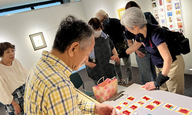 上西竜二 岡山教室展 搬入風景その1