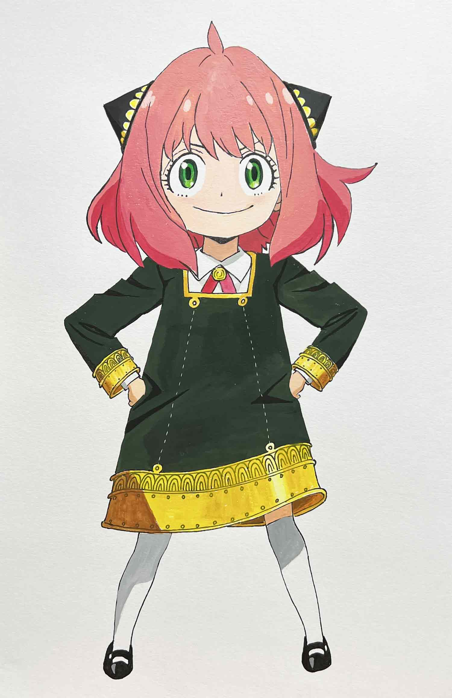 色の秘密ワークショップの隠し玉 アーニャの手描きイラスト