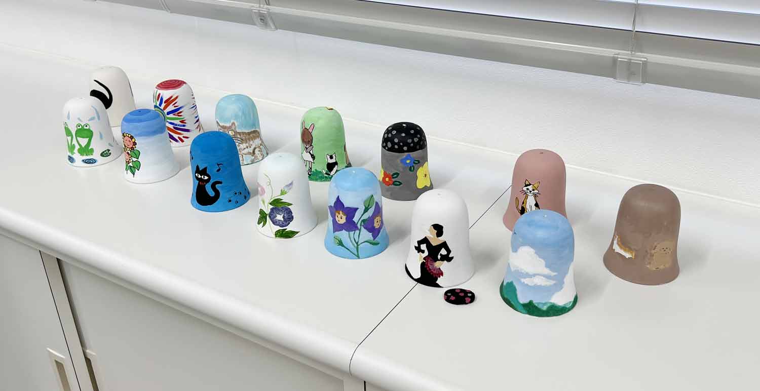 風鈴ワークショップ完成作品 その1