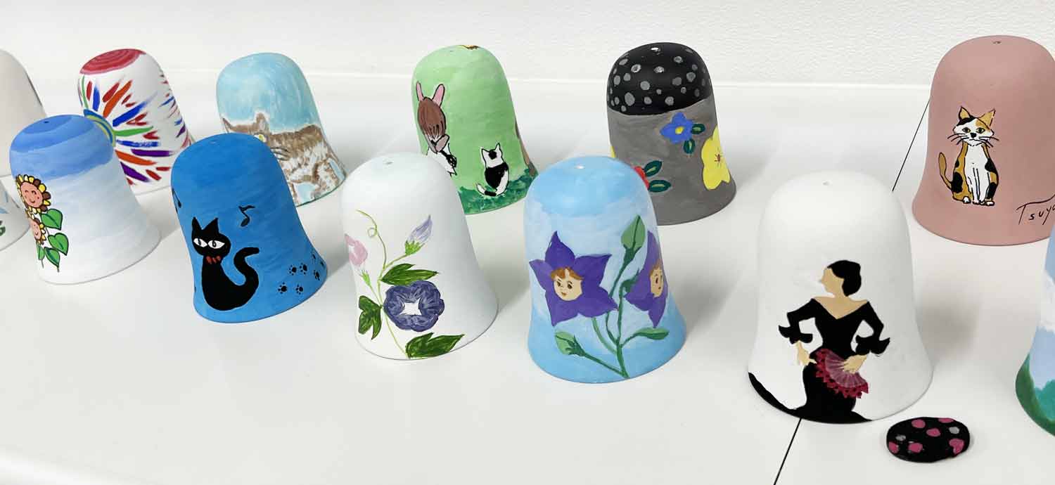 風鈴ワークショップ完成作品 その2