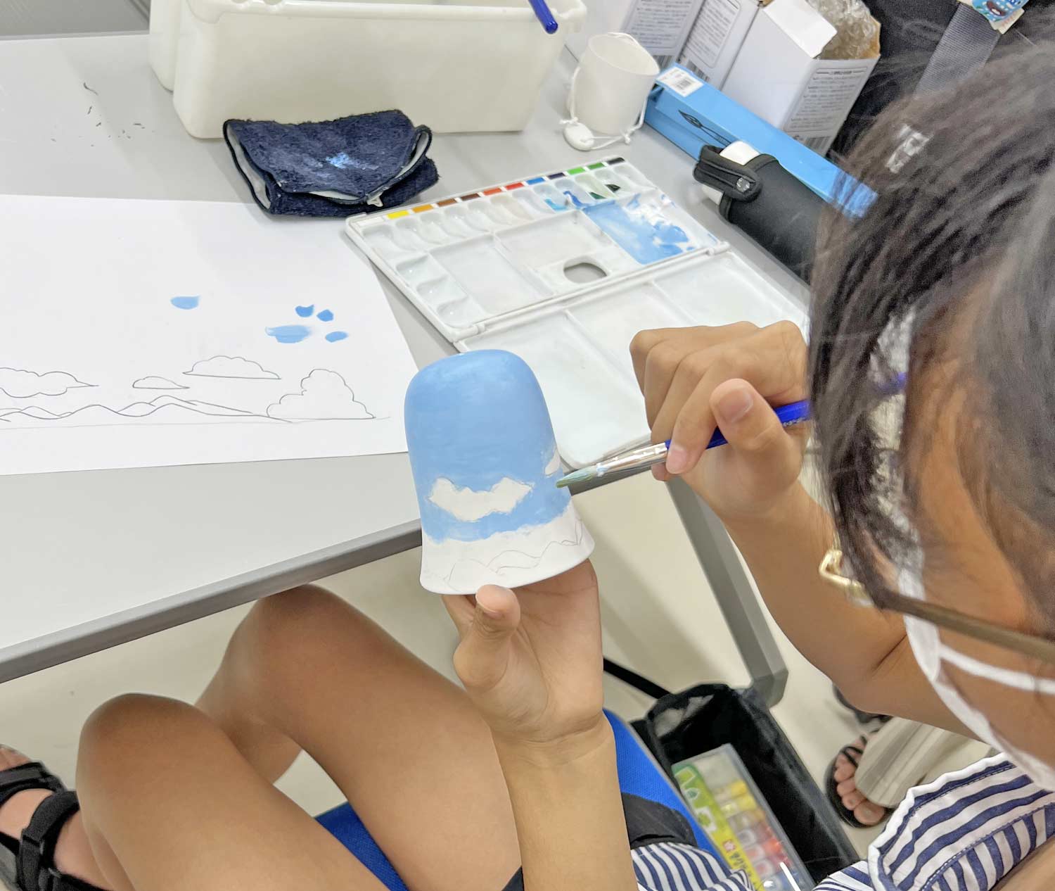 風鈴ワークショップ風景 その3