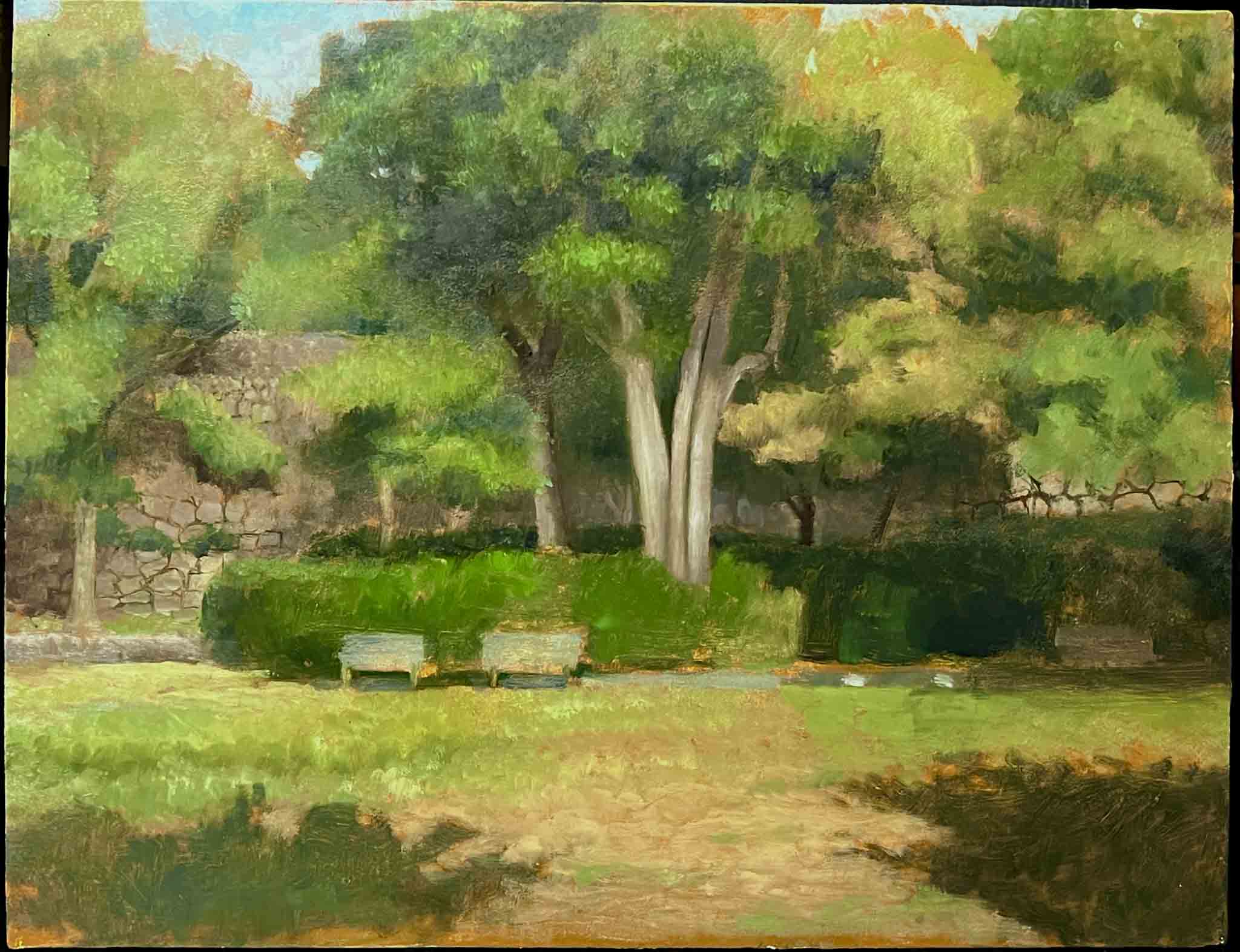 ふくやま美術館の野外スケッチの画像